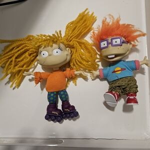 Rugrats- Angelica and Chuck Cartoon Character Toy Set